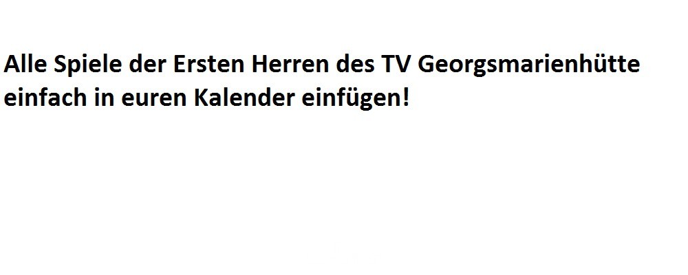 TV Georgsmarienhütte 1.Herren